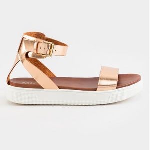 Rose Gold Platform Sandals